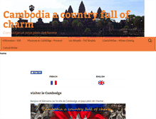Tablet Screenshot of cambodiaacountryfullofcharm.com